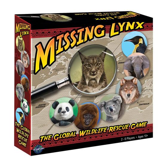 Imagem de Jogo de tabuleiro Missing Lynx Wildlife Rescue Kids Family Game Night