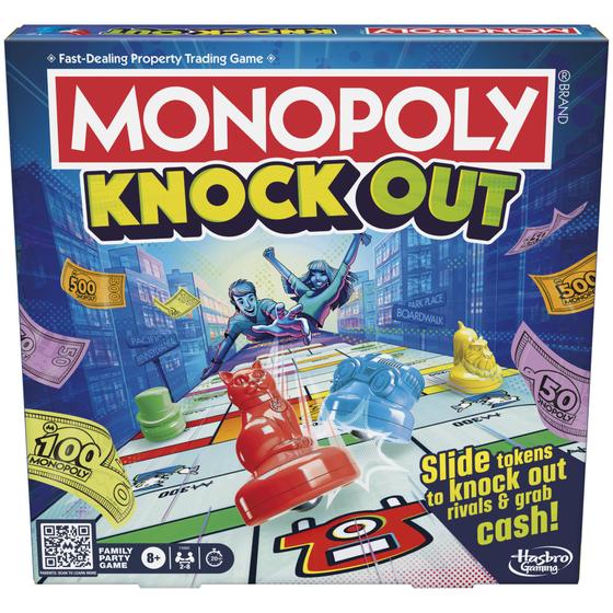 Imagem de Jogo de Tabuleiro Monopoly Knockout Family Party Kids 8+ Years