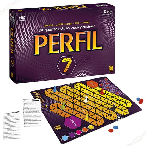 Jogo De Tabuleiro Perfil 7 Grow - Jogos de Tabuleiro - Magazine Luiza