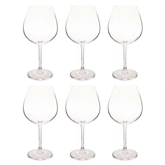 Imagem de Jogo de Taça para Vinho Tinto Gastro Titânio Bohemia 650 ml com 6 Peças