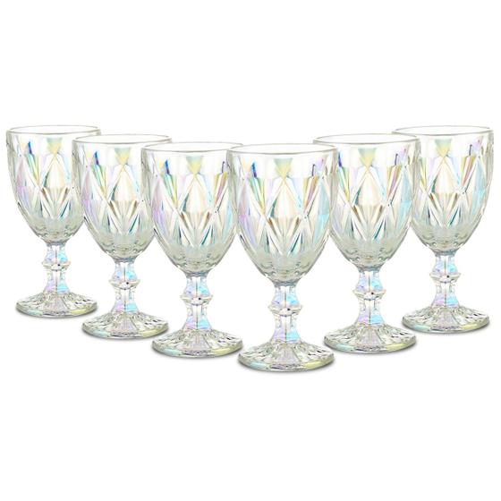 Jogo De Taças 6 Un Água Vinho Diamante Class Home 300ml Menor preço em Jogo De Taças 6 Un Água Vinho Diamante Class Home 300ml