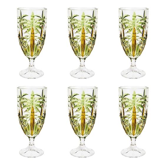 Imagem de Jogo de Taças Cristal Ecológico Palm Tree 450 ml com 6 Peças Wolff