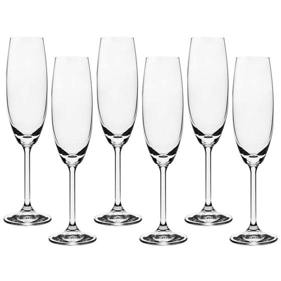 Jogo de Taças Cristal Para Champagne 6 Peças 220ml Gastro Bohemia Menor preço em Jogo de Taças Cristal Para Champagne 6 Peças 220ml Gastro Bohemia