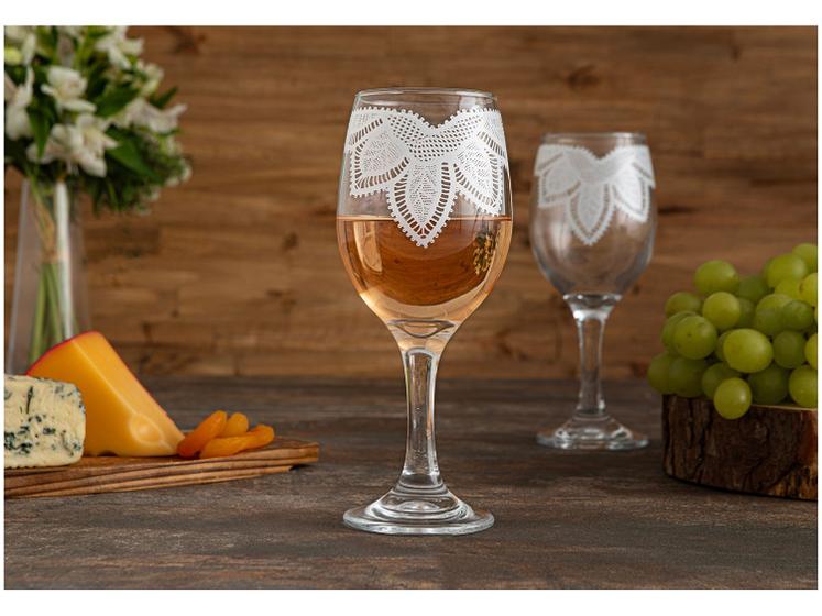 Jogo de Taças de Vidro Mandacaru Martha Medeiros 400ml 6 Peças