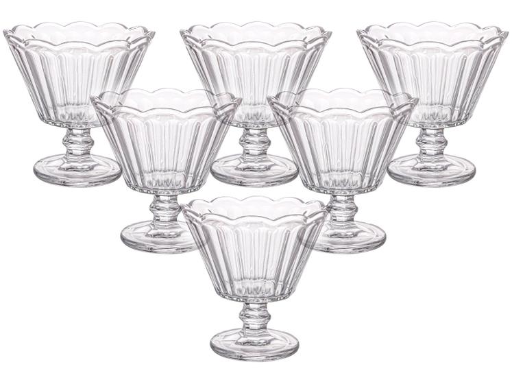 Jogo de Taças de Vidro para Sobremesa Transparente 150ml 6 Peças Haus Concept Lótus Imagem de Jogo de Taças de Vidro para Sobremesa Transparente 150ml 6 Peças Haus Concept Lótus