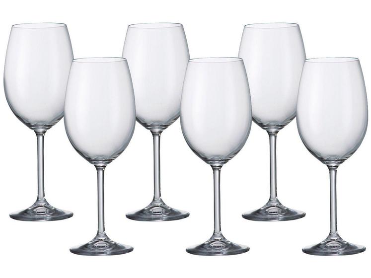 Imagem de Jogo de Taças para Vinho Cristal 350ml - 6 Peças Bohemia Gastro 4S032/350