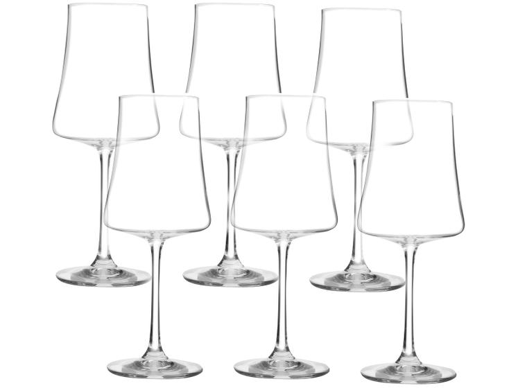 Jogo de ta as para vinho de cristal 460ml 6 pe as haus concept pleasure
