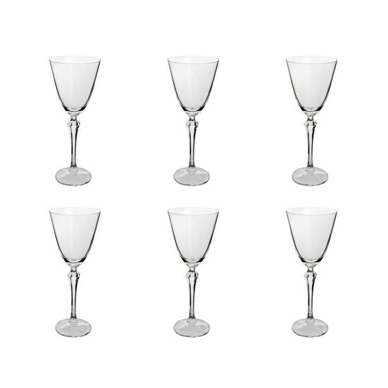 Imagem de Jogo de taças para vinho tinto em cristal Bohemia Elizabeth 250ml 6 peças