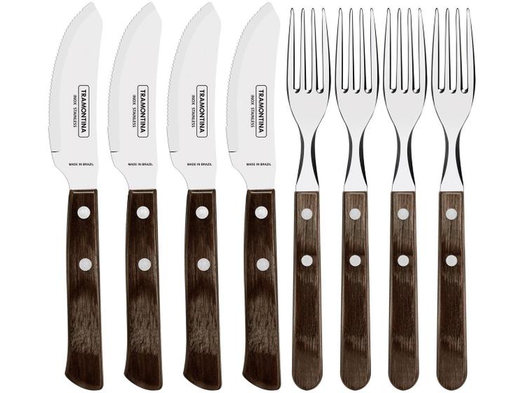 Jogo de Talheres Tramontina Inox Churrasco, 8 Peças