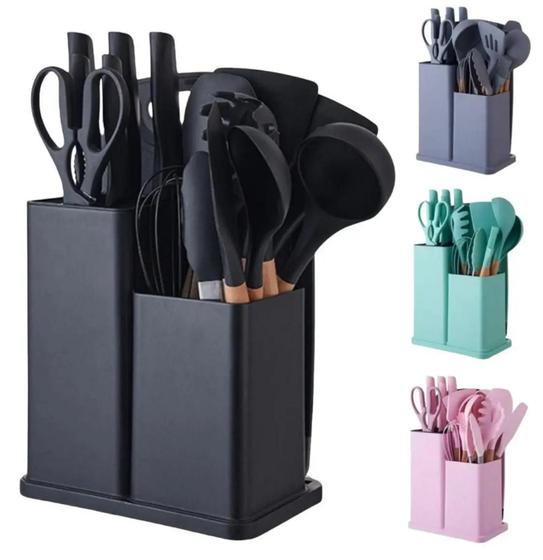 Kit de Talheres e Utensílios, 19 peças