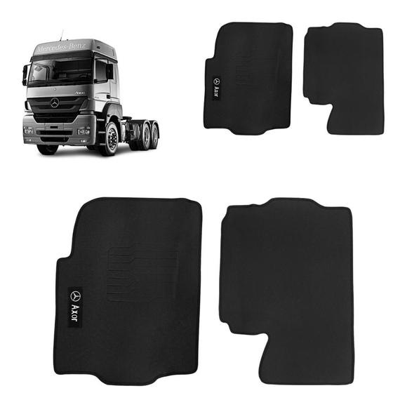 Imagem de Jogo de Tapete Borracha Pvc Truck Mercedes Benz Axor 2004 a 2017 2 Peças
