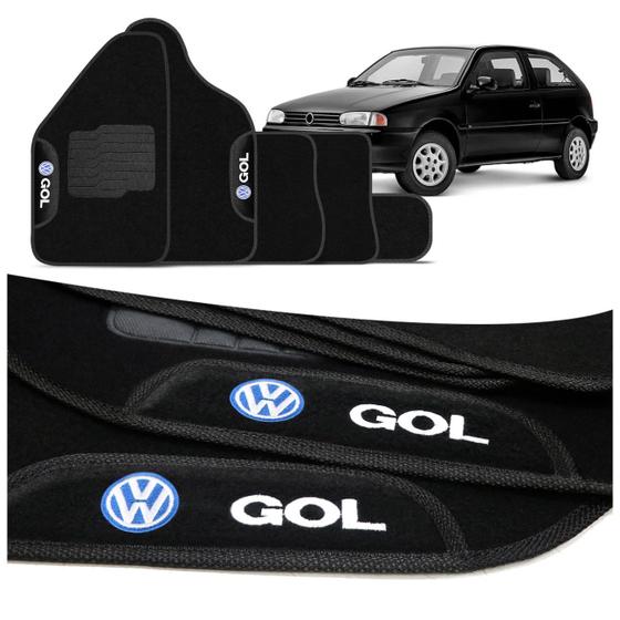 Jogo de Tapete Carpete Gol G2 G3 1996 a 2005 Preto Com Logo Bordado Concept 3D 5 Peças Menor preço em Jogo de Tapete Carpete Gol G2 G3 1996 a 2005 Preto Com Logo Bordado Concept 3D 5 Peças