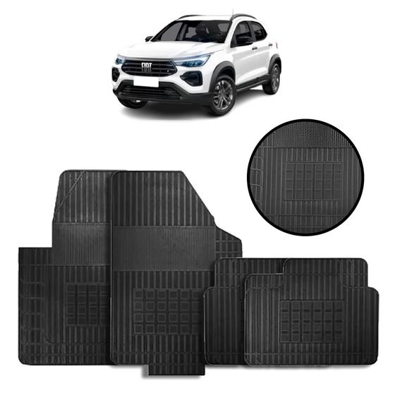 Jogo de Tapete de Borracha Preto para Fiat Pulse 2022 4 Peças - Carfloor G084.0 Menor preço em Jogo de Tapete de Borracha Preto para Fiat Pulse 2022 4 Peças - Carfloor G084.0