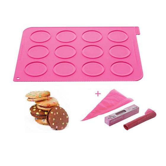 Imagem de Jogo de Tapete e Saco para Macarons Silicone Silikomart