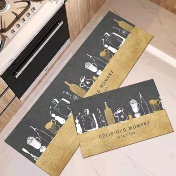 Jogo De Tapete Passadeira Belga Cozinha Antiderrapante 2 Pcs Menor preço em Jogo De Tapete Passadeira Belga Cozinha Antiderrapante 2 Pcs