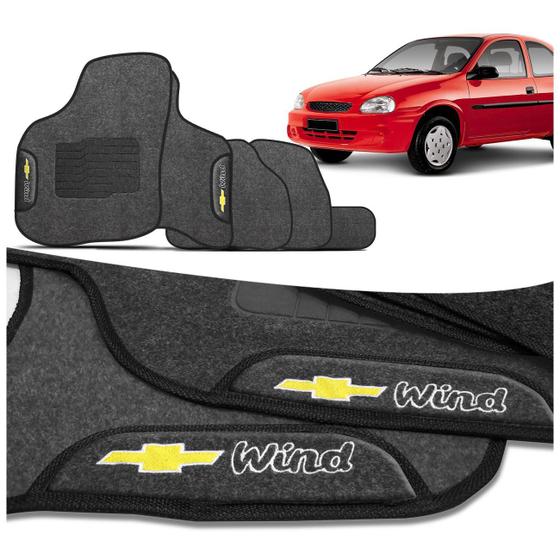 Jogo de Tapetes Carpete Corsa Hatch Wind 94 a 2002 Grafite com Logo Bordada Concept 3D 5 Peças Menor preço em Jogo de Tapetes Carpete Corsa Hatch Wind 94 a 2002 Grafite com Logo Bordada Concept 3D 5 Peças