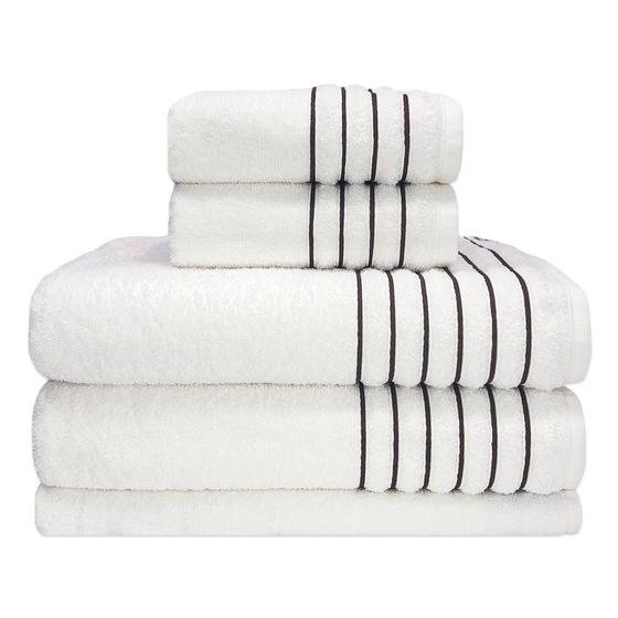 Imagem de Jogo de toalha 5 peças Jogo de banho 100% algodão kit de Toalha Banhão gramatura 500 marca Casa da T