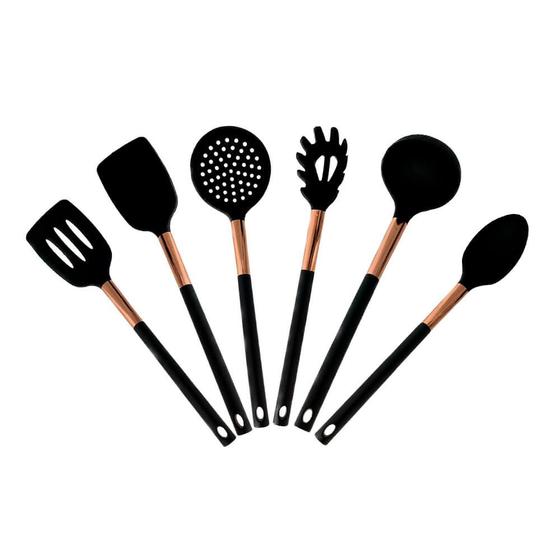 Imagem de Jogo de Utensílios de Silicone de Cozinha Rose Gold 6 peças - Casambiente