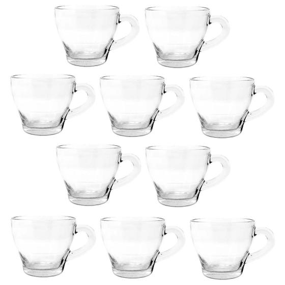 Imagem de Jogo De Xícaras Café De Vidro 90ml Morocco 10 Peças