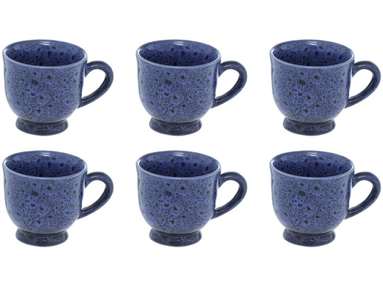 Jogo de Xícaras de Café 100ml Hauskraft Reactive Glaze 6 Peças