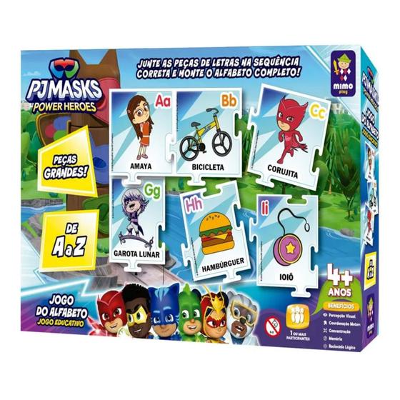 Imagem de Jogo do Alfabeto Infantil Educativo PJ Masks Mimo Toys - 2500