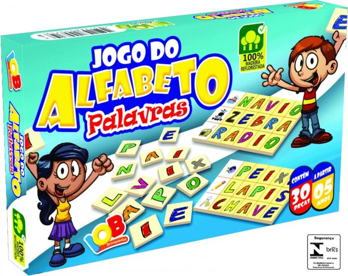 Imagem de Jogo do Alfabeto Palavras IOB Brinquedo Infantil Recreativo