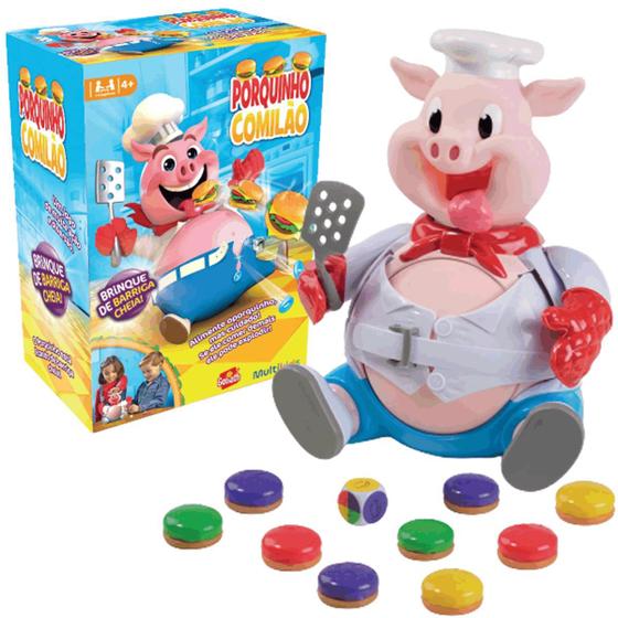 Jogo do Porquinho Comilão Explode Porcão Multikids - Outros Jogos ...