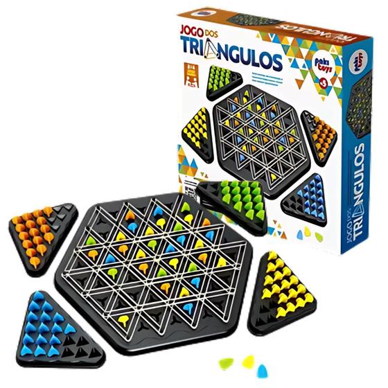 Jogo dos Triangulos Tabuleiro Multijogador Xadrez Elástico Geometria ...