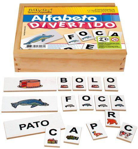 Imagem de Jogo Educativo Alfabeto Divertido  60 Peças - JOTTPLAY