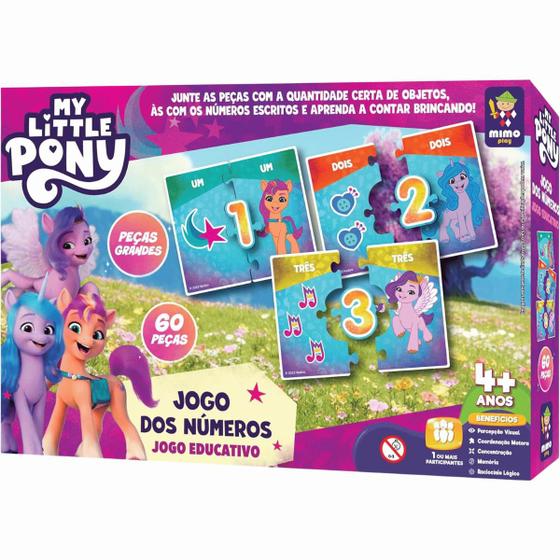 Imagem de Jogo Educativo dos Números My Little Pony Peças Grandes Mimo