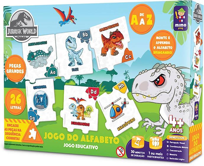 Imagem de Jogo Educativo Jurassic World Jogo do Alfabeto Mimo 2047