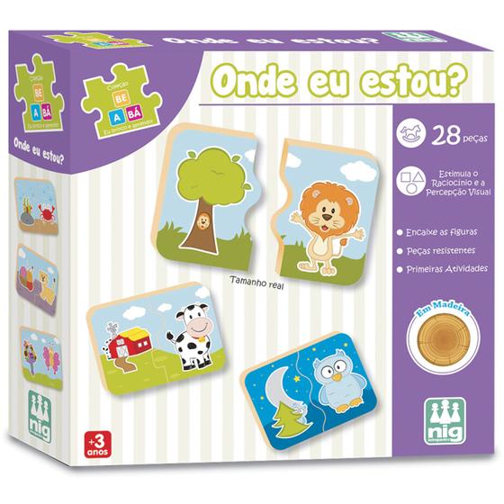 Imagem de Jogo Educativo Onde Eu Estou Bebê Pedagógico Nig Brinquedos