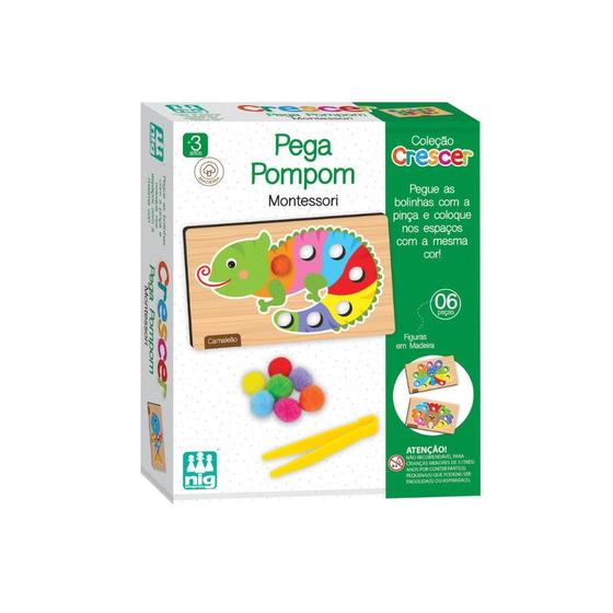 Imagem de Jogo Educativo Pega Pompom - Nig Brinquedos