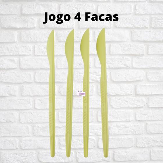 Imagem de Jogo Estecas Facas 4 Peças Modelar Massas Biscuit Pasta Amer