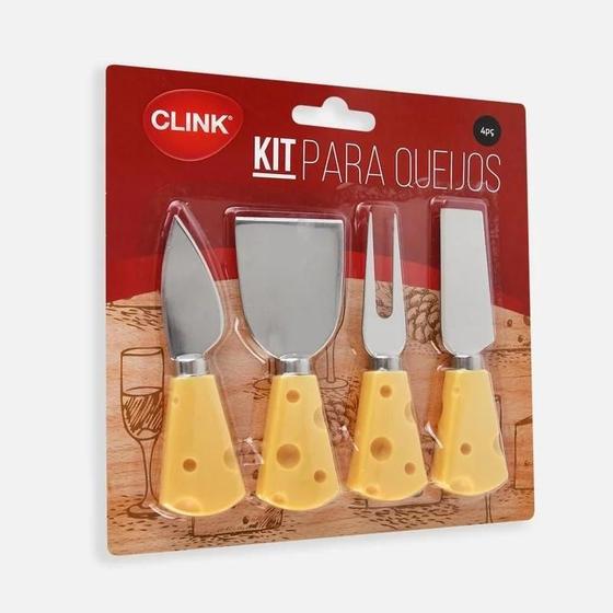 Imagem de Jogo Facas Para Queijo 4 Peças Inox Ck2712 Clink