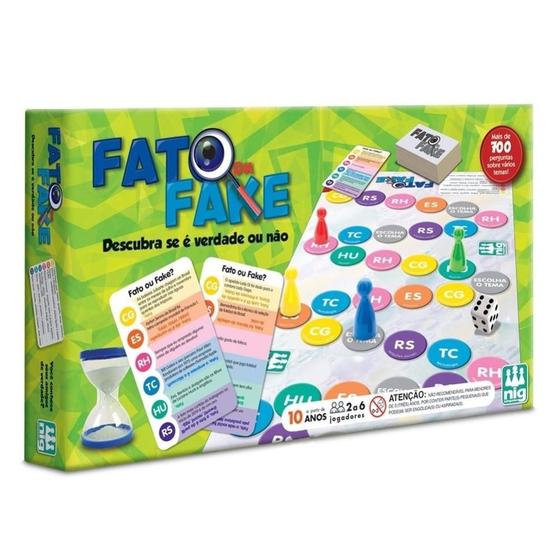Jogo Fato ou Fake - NIG - Jogos de Tabuleiro - Magazine Luiza