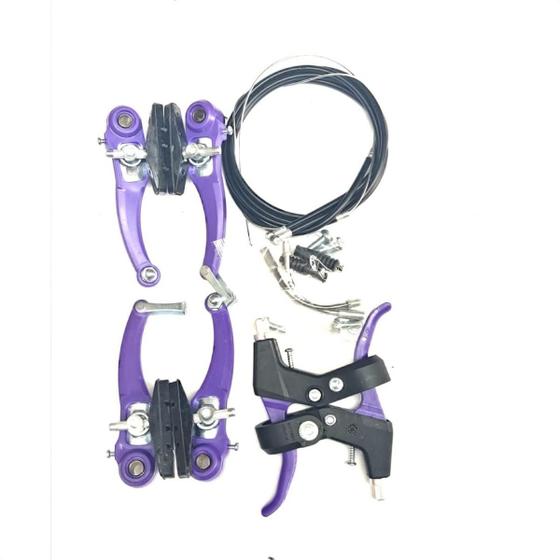 Imagem de Jogo Freio V-brake Nylon Violeta C/manete