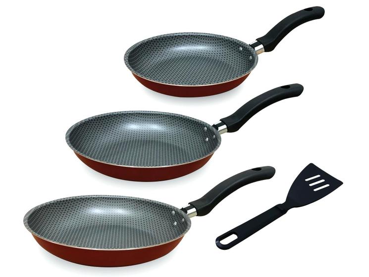 Jogo Frigideira Francesa 3 Pçs Com Antiaderente Rotoplint Menor preço em Jogo Frigideira Francesa 3 Pçs Com Antiaderente Rotoplint
