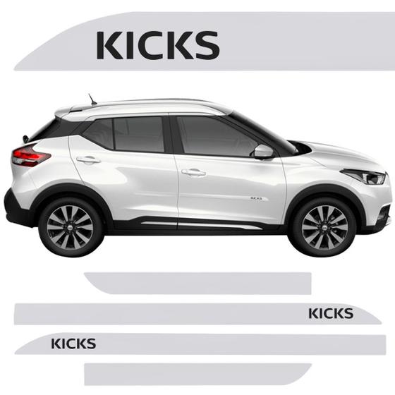 Jogo Friso Lateral Nissan Kicks Branco Diamond Menor preço em Jogo Friso Lateral Nissan Kicks Branco Diamond