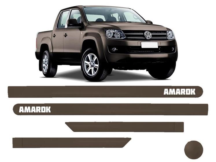 Jogo Friso Lateral Porta Vw Amarok Marrom Toffee Kl Store Frisos e