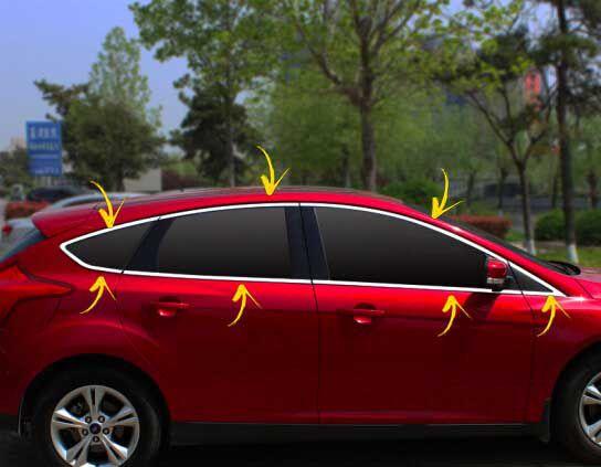 Jogo Frisos Pestana Janela Aço Inox Focus Hatch 2014 a 2019 Menor preço em Jogo Frisos Pestana Janela Aço Inox Focus Hatch 2014 a 2019