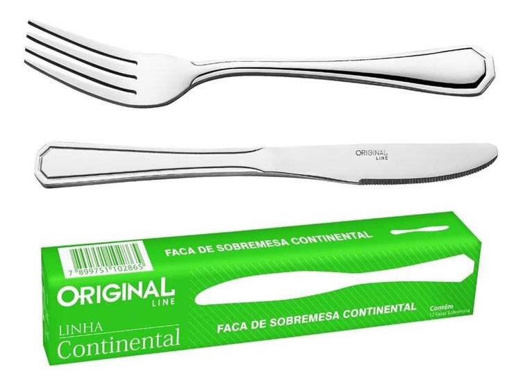 Jogo Garfo Faca Inox 24 Peças Bar/restaurante Sobremesa Menor preço em Jogo Garfo Faca Inox 24 Peças Bar/restaurante Sobremesa