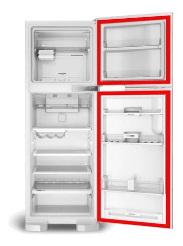 Imagem de Jogo Gaxeta Borracha Er36d Er360 Para Esmaltec Refrigerador Porta E Freezer 57x38 57x118