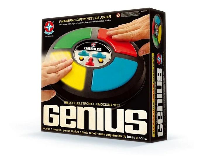 Jogo Genius Eletrônico - Brinquedo Estrela - Original - Brinquedos ...