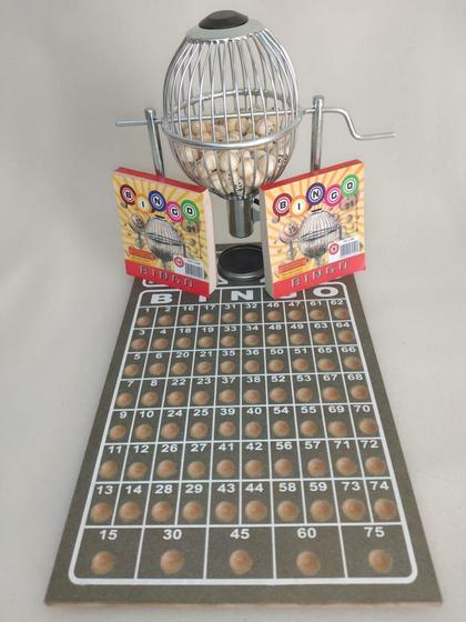 Jogo Globo BINGO N1 1 a 75 Cromado + 200 cartelas Menor preço em Jogo Globo BINGO N1 1 a 75 Cromado + 200 cartelas