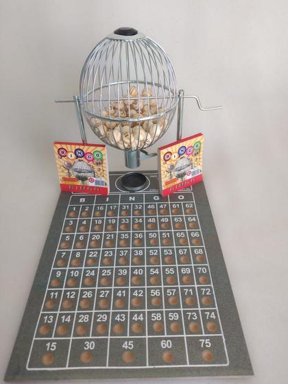 Jogo Globo BINGO N2 1 a 75 CROMADO + 200 cartelas Menor preço em Jogo Globo BINGO N2 1 a 75 CROMADO + 200 cartelas