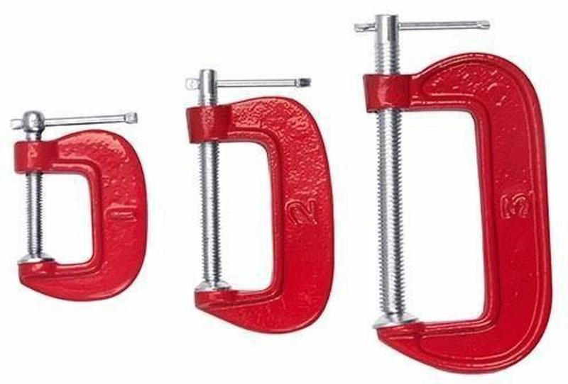 Imagem de Jogo Grampo Tipo "C" 3 pçs 1"2"3" 3KW EDA