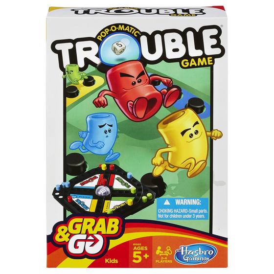 Imagem de Jogo Hasbro Gaming Pop-O-Matic Trouble Grab & Go Travel Size