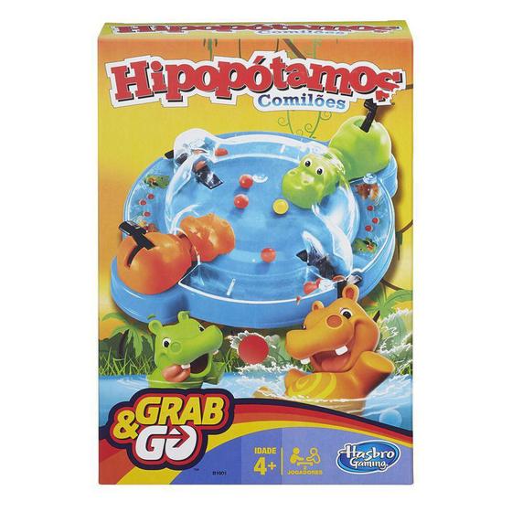 Jogo hipopótamo comilão grab & go - Hasbro - Outros Jogos - Magazine Luiza