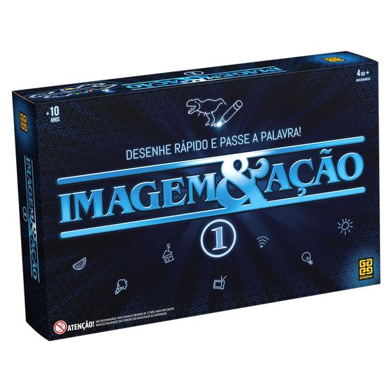 Jogo Imagem e Ação I Tabuleiro Cartas Brinquedos- 01708 original Grow ...